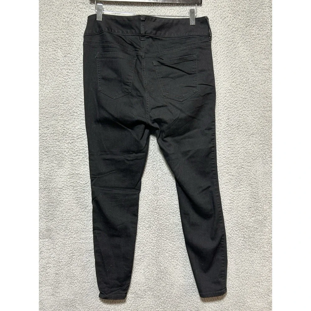 Torrid 12S Black Stiletto‎ Jeggings 3 Button Stretch Skinny Jeans Boho